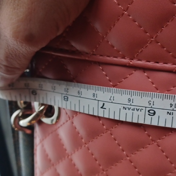 Guess Pink quilted purse, new, 13"×9"x6" - Picture 9 of 10